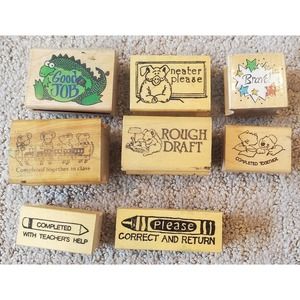 Educational Corrections Grading Rubber Stamps Teaching Resource Homeschool